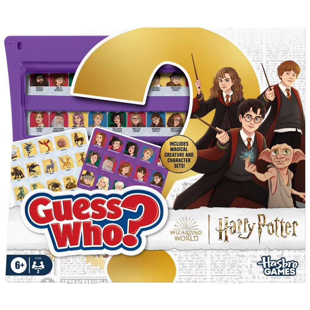 Jogo de tabuleiro Hasbro Guess Who? Edição HARRY POTTER para crianças com mais de 6 anos