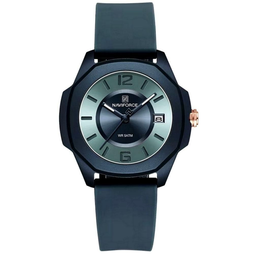 Relógio Esportivo De Silicone Confortável Moda Clássica À Prova Da Água Azul