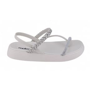 Sandália Papete Feminina Moleca 5499.106 Brilho Strass