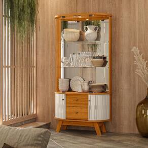 Cristaleira 4 Portas Hennessy Cinamomo Off White