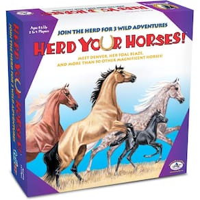 Jogo de tabuleiro Talicor Herd Your Horses para 2-4 jogadores com mais de 8 anos