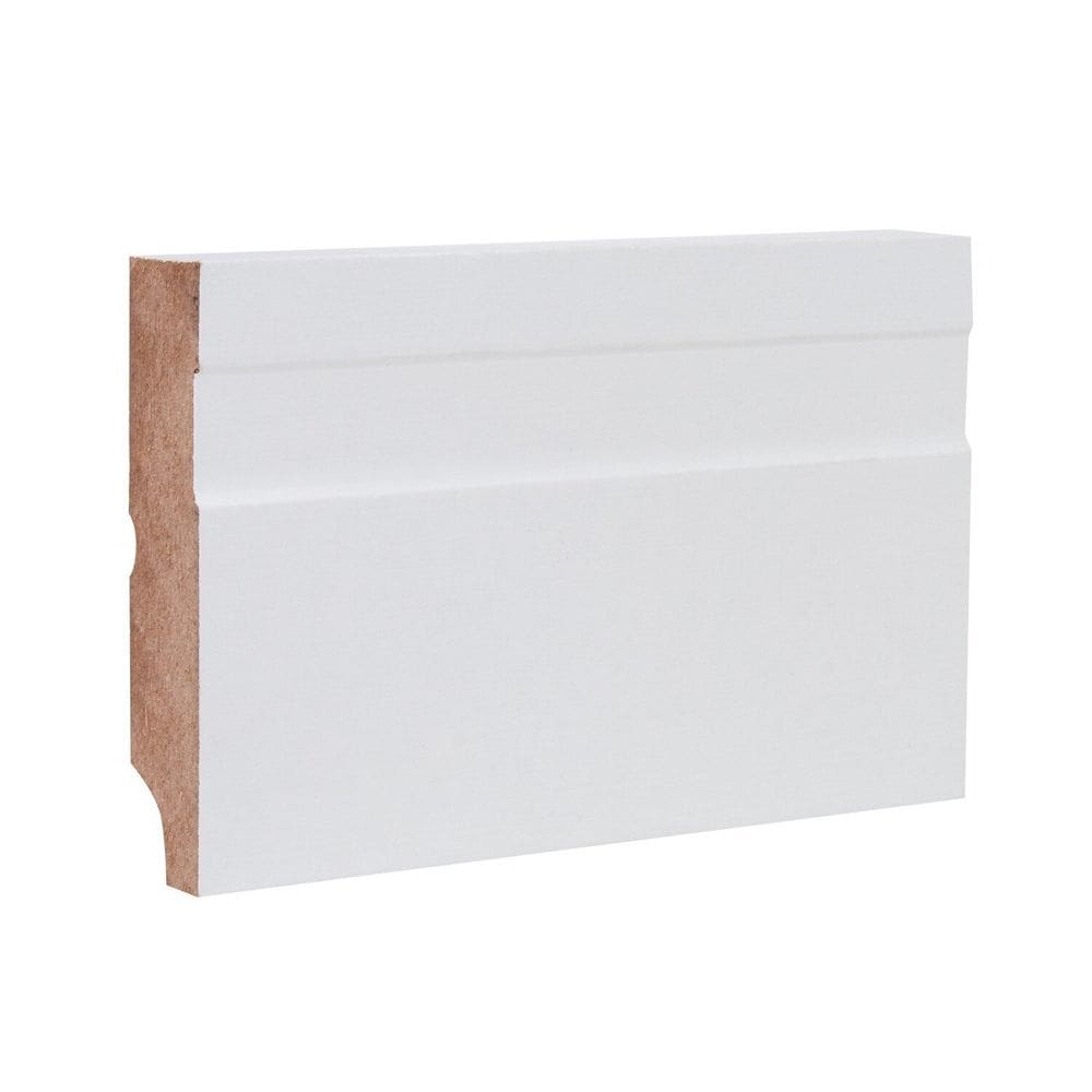 Rodapé Mdf 15cm X 70cm Suprema Madebene - caixa com 6 Barras - Branco