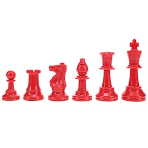 Peças de xadrez WE Games Color Bright Plastic Staunton 9,5 cm