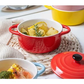 Mini Caçarola Mesa Posta Elegante Panelinha Em Porcelana 500ml