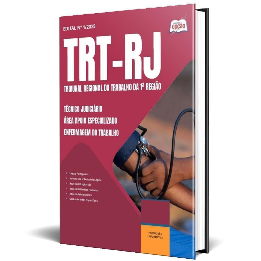 Apostila Trt Rj 2025 Técnico Judiciário Área Apoio