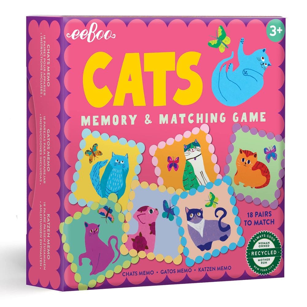 Jogo de memória e correspondência eBoo Cats 18 pares de mais de 3 anos