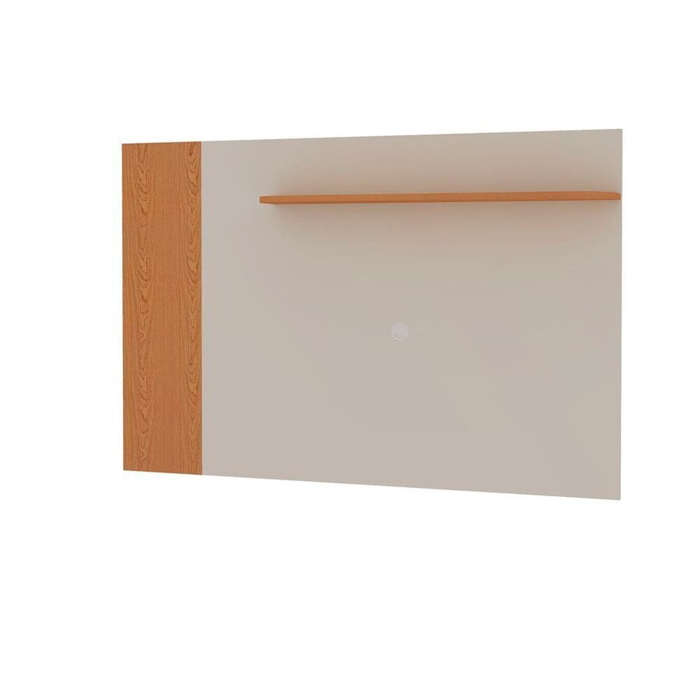 Painel para TV até 55 Polegadas 1 Prateleira Cinamomo/Off White