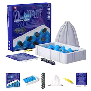 Jogo de xadrez magnético KnjoFly para crianças e adultos com bolsa de armazenamento