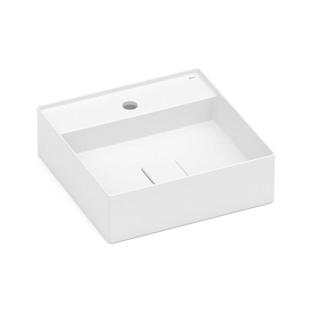 Cuba de Apoio 40cm x 40cm com Mesa T9 Terra Roca Branco