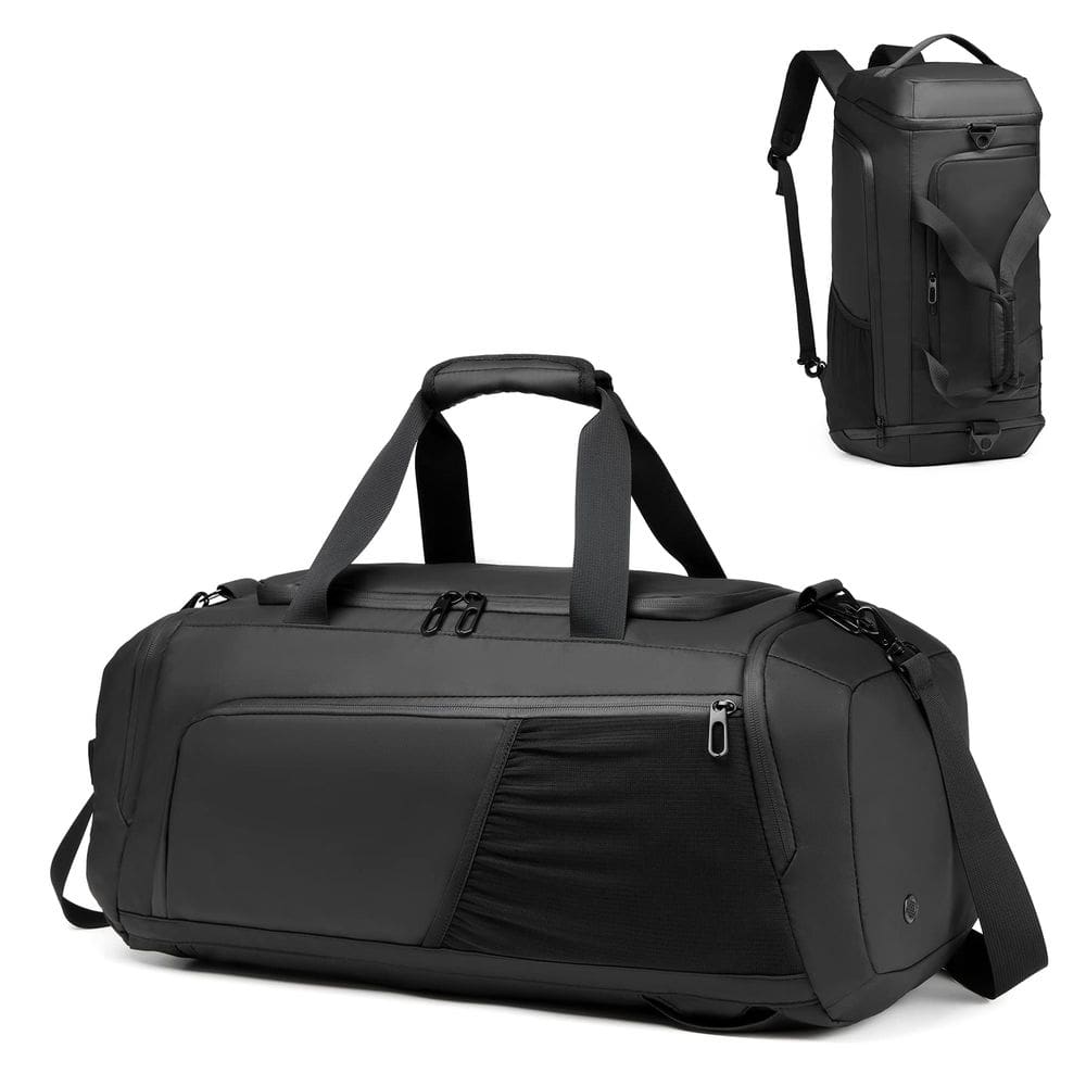Mochila de ginástica Moulyan impermeável 40L para homens e mulheres com sapatos