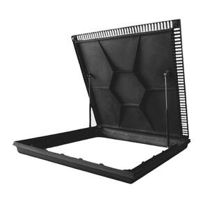 Tampa Para Casa Máquinas Piscina 1,00x1,00m Com Grelha Nossa Kasa Preto
