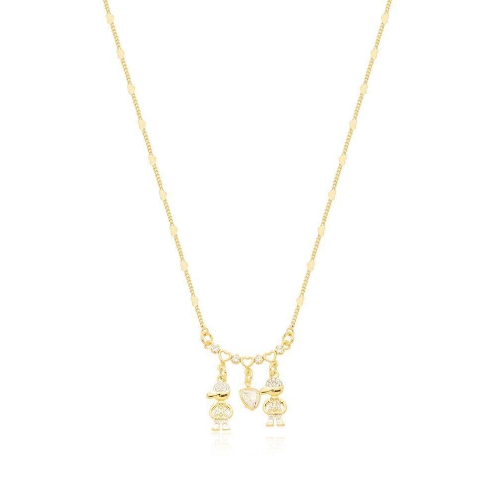 Colar Filhos Amados Banhado A Ouro 18k