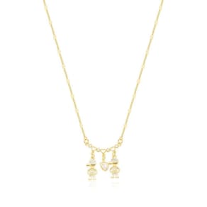 Colar Filhos Amados Banhado A Ouro 18k