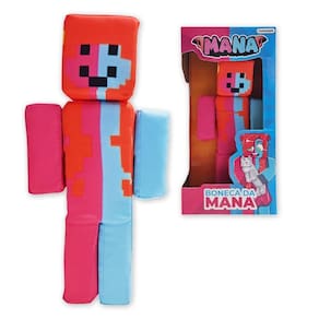Boneco Minecraft Pelúcia Streamer Youtuber Mana