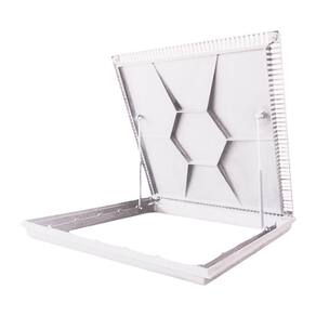 Tampa Para Casa Máquinas Piscina 1,00x1,00m Com Grelha Nossa Kasa Branco