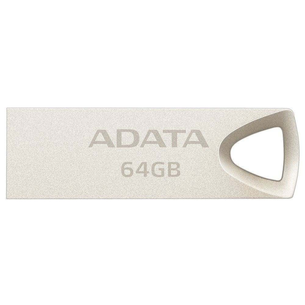 Cartão de Memória USB ADATA AUV210 64GB USB 2.0 Dourado Bege