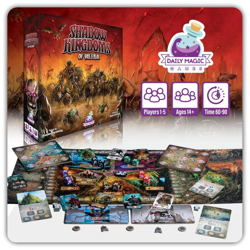 Jogo de Tabuleiro Daily Magic Games Shadow Kingdoms of Valeria