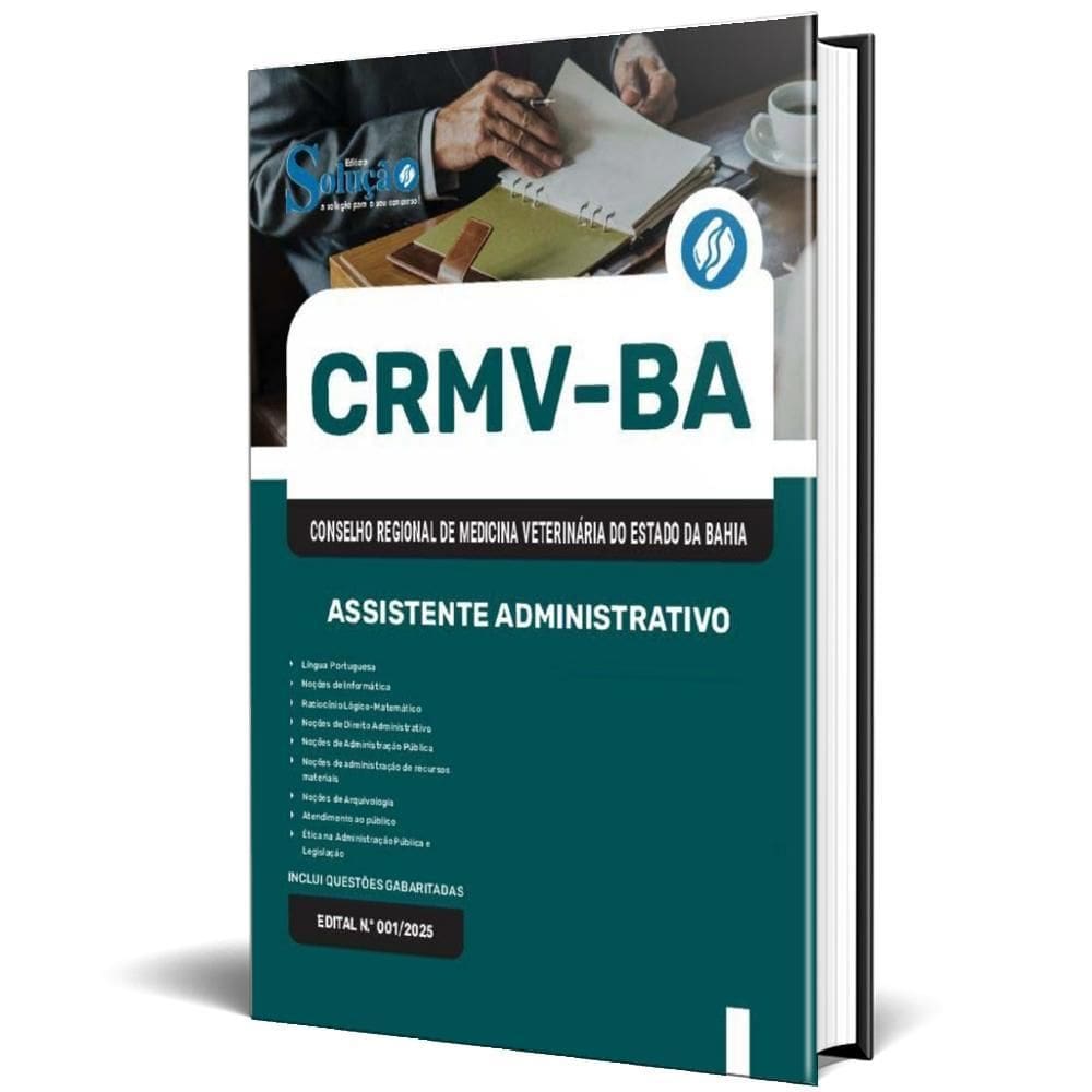 Apostila Crmv Ba 2025 - Assistente Administrativo