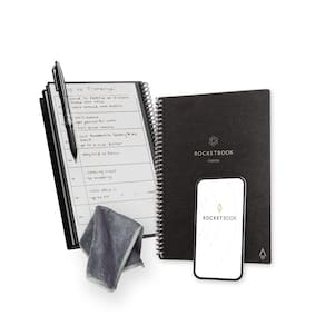 Planejador de produtividade Rocketbook Fusion Reutilizável Preto