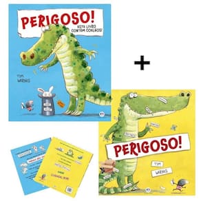 Kit 2 Livros Infantil Perigoso E Este Livro Contém Coelhos