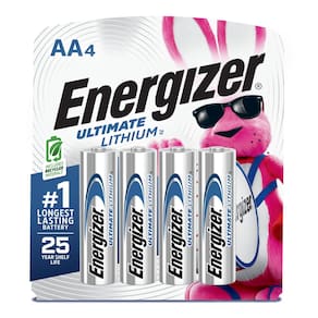 Bateria Energizer Ultimate Lithium AA de 1,5 V (pacote com 4)