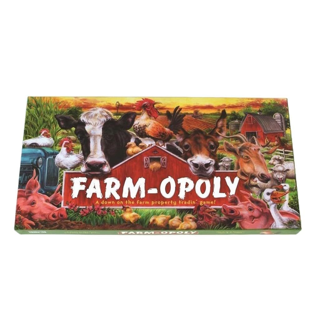 Jogo de tabuleiro Late for the Sky Farm-Opoly para 2 a 6 jogadores