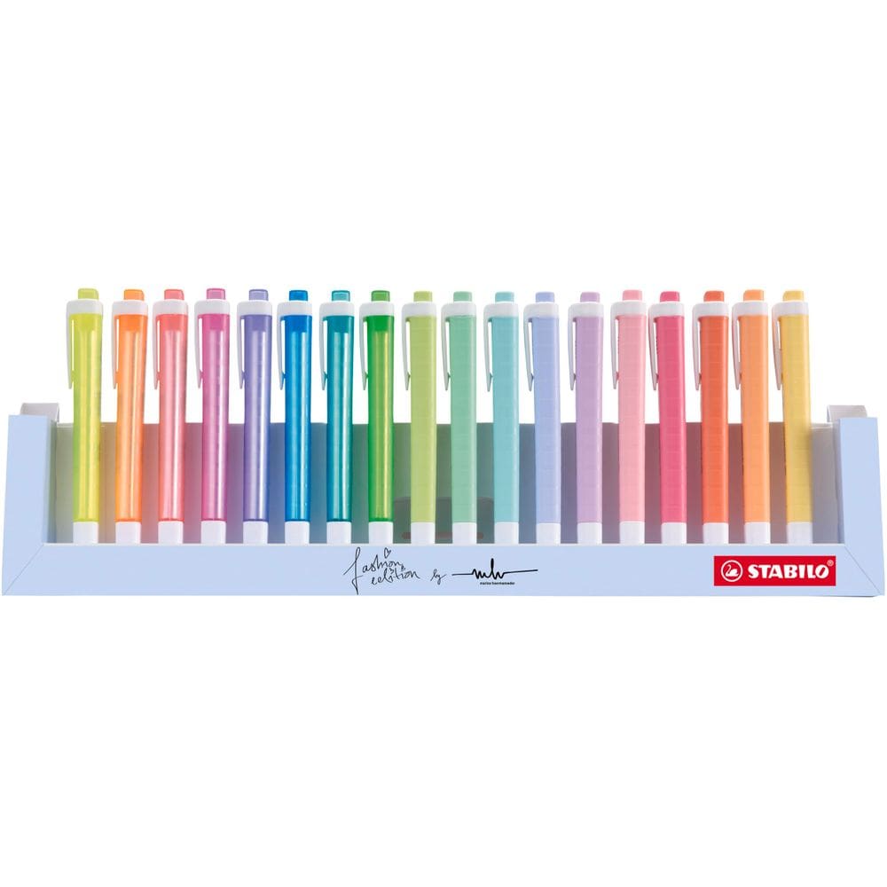 Iluminador STABILO swing cool Deskset 18 Neon 10 Pastel