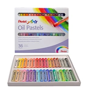 Conjunto de pastel a óleo Pentel PENPHN36 com estojo de transporte
