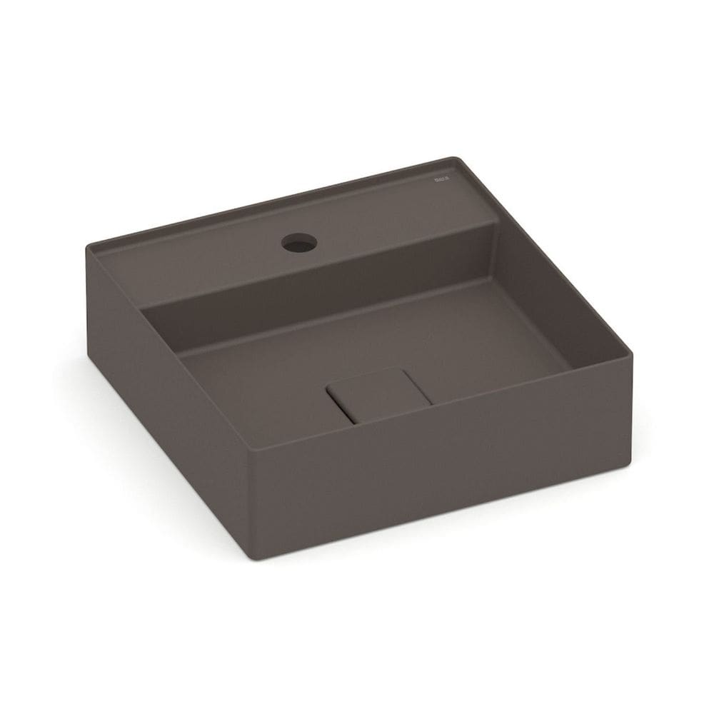 Cuba de Apoio 40cm x 40cm com Mesa T9 Terra Roca Café