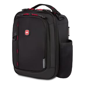 Lancheira isolada SwissGear preta/vermelha com capacidade de 5,5 L
