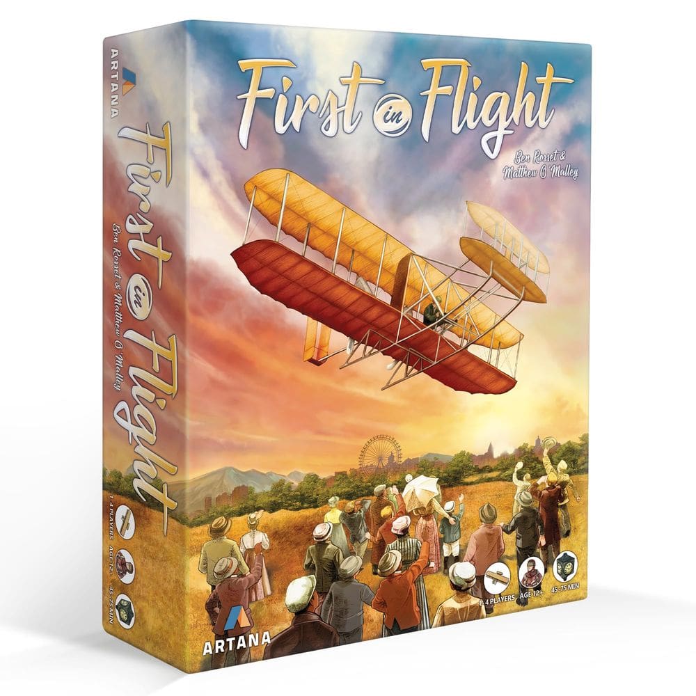 Jogo de tabuleiro Mensa, vencedor do prêmio First in Flight da Genius Games