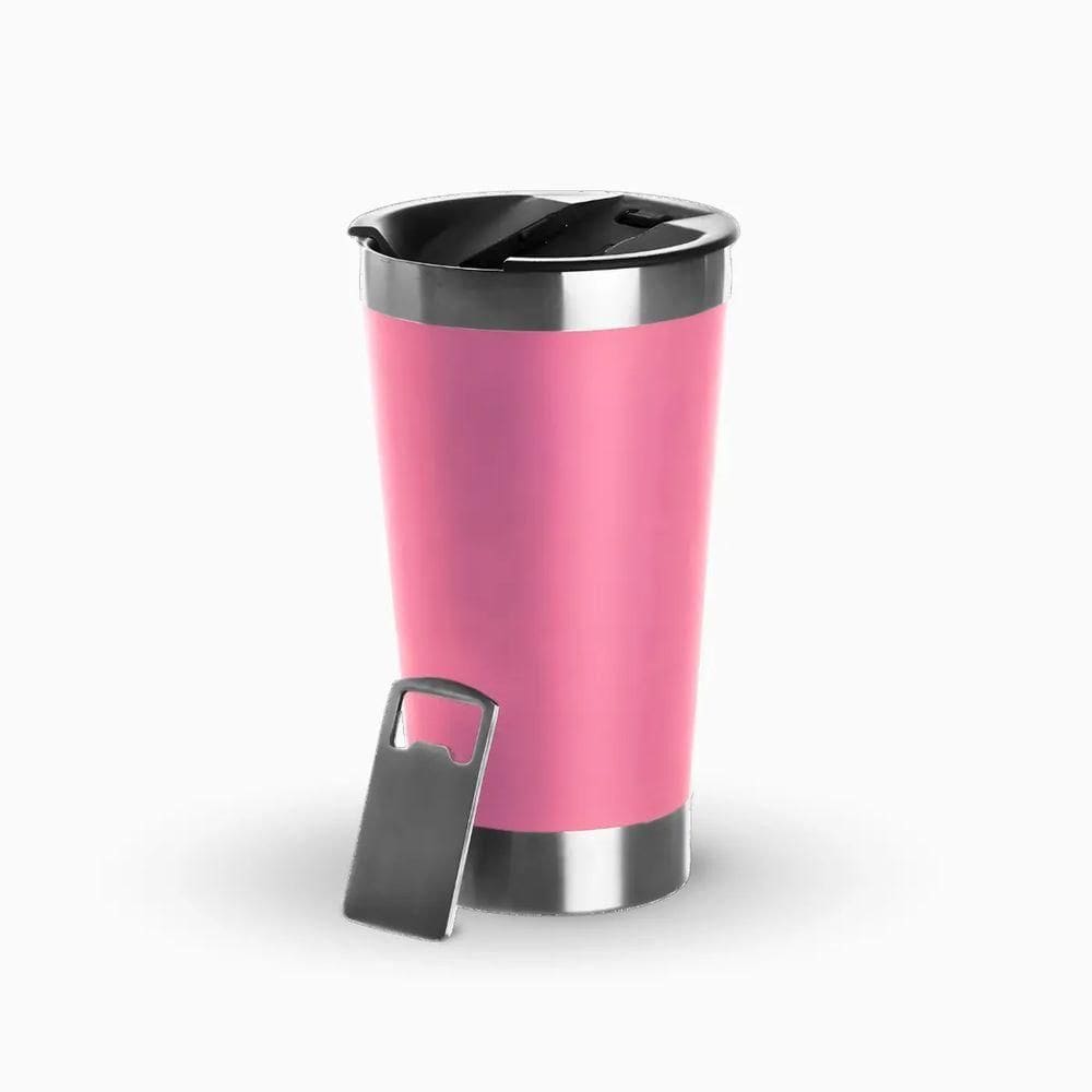 Copo Térmico De Aço Inoxidável Parede Dupla - Rosa