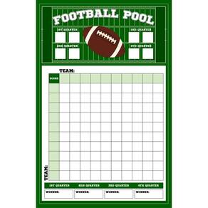 Conjunto de jogos de tabuleiro de apostas de futebol Pool Box Squares