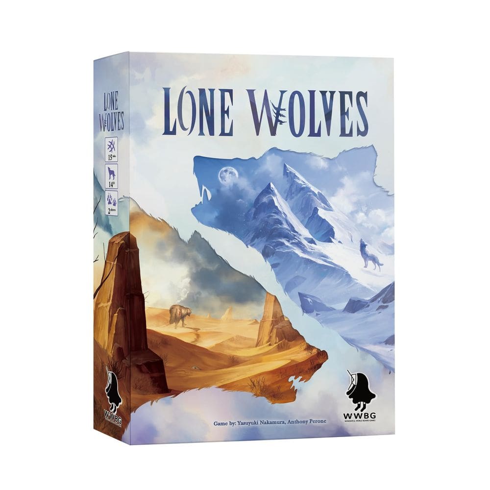 Jogo de tabuleiro Wonderful World Lone Wolves Trick-Taking para 2 jogadores