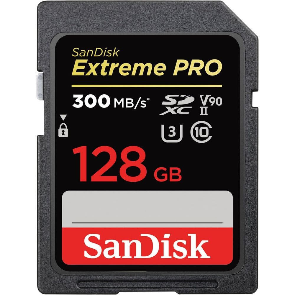 Cartão de memória SanDisk Extreme PRO 128GB SDXC UHS-II V90