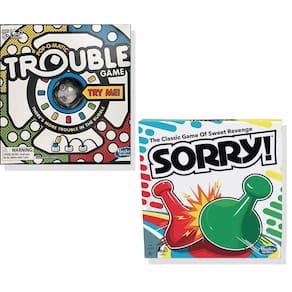 Jogo de tabuleiro Brishan Classic Trouble & Classic Sorry! Pacote