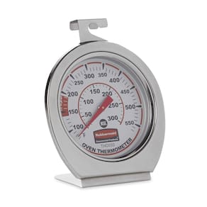Termômetro de monitoramento Rubbermaid 60-580°F em aço inoxidável