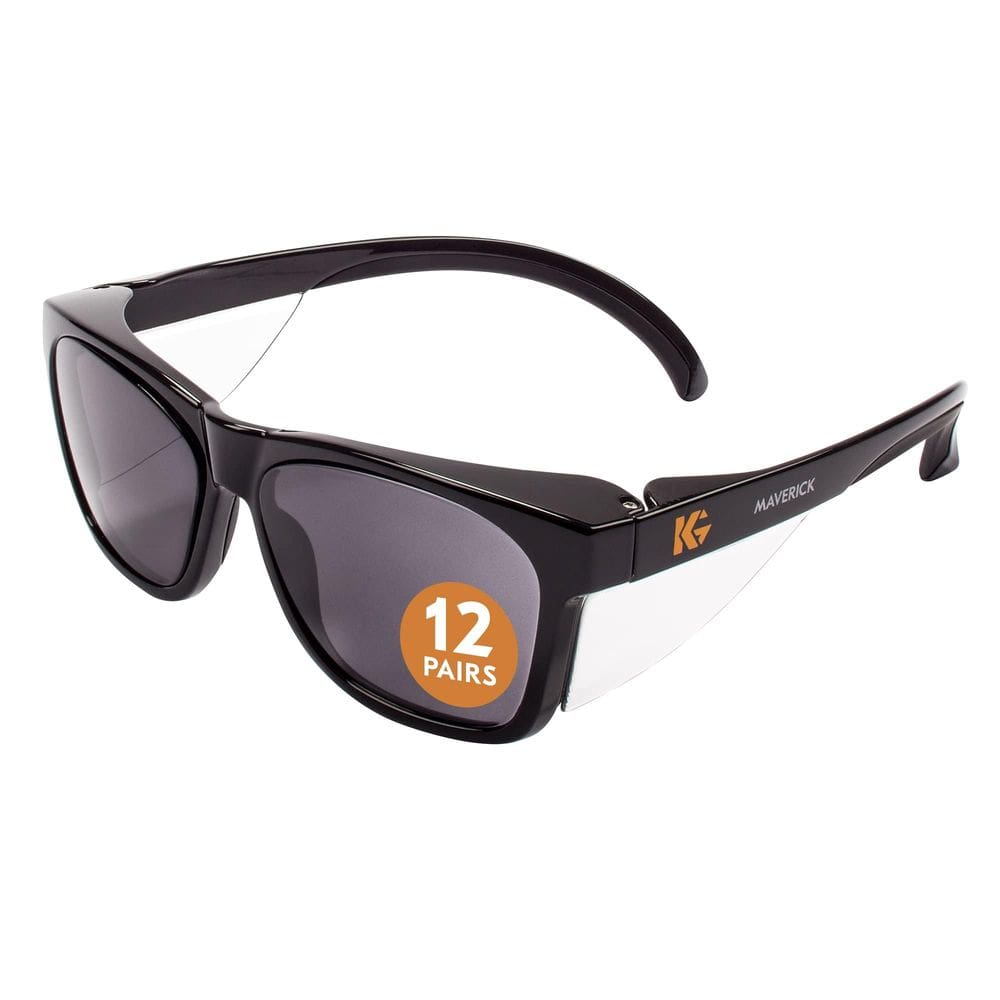 Óculos de segurança KLEENGUARD V30 Maverick Smoke Lens Black Frame