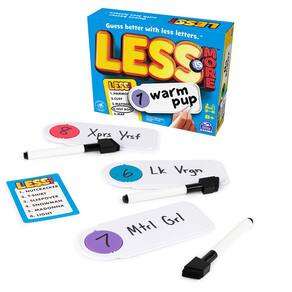 Party Board Game Spin Master Less is More com marcadores apagáveis
