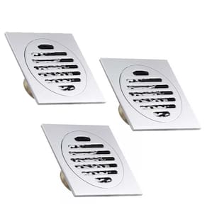 Ralos Inteligente 10X10 Banheiro Anti Odor Kit 3 Uni Casa Lavanderia