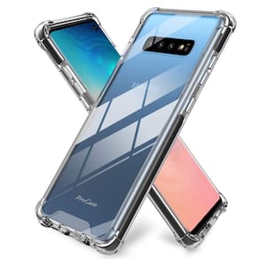 Capa ProCase Galaxy S10 Clear TPU com cantos reforçados