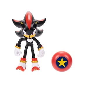 Boneco de ação Sonic The Hedgehog Shadow de 10 cm com Star Spring