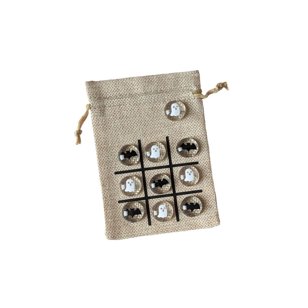 Presente de Halloween do jogo Tic Tac Toe para crianças Ghost & Bat