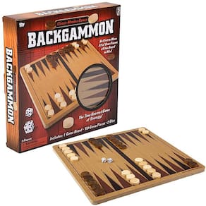 Jogo de Tabuleiro The Dreidel Company Classic Wooden Backgammon 10