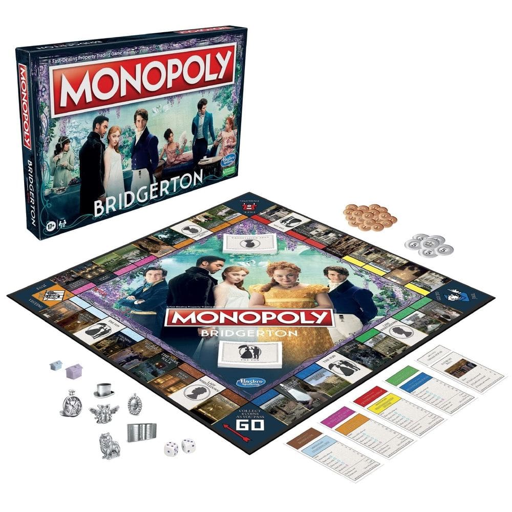 Jogo de tabuleiro Hasbro Monopoly Bridgerton Edition para 2-6 jogadores