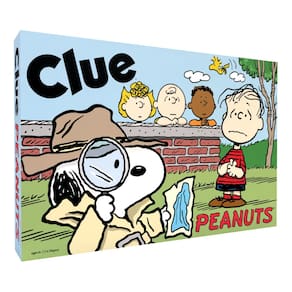 Jogo de tabuleiro CLUE Peanuts Solve Mystery Linus`s Missing Blanket