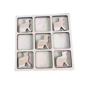 Jogo de tabuleiro Tic Tac Toe AvtrBoutique Cats and Dogs Theme
