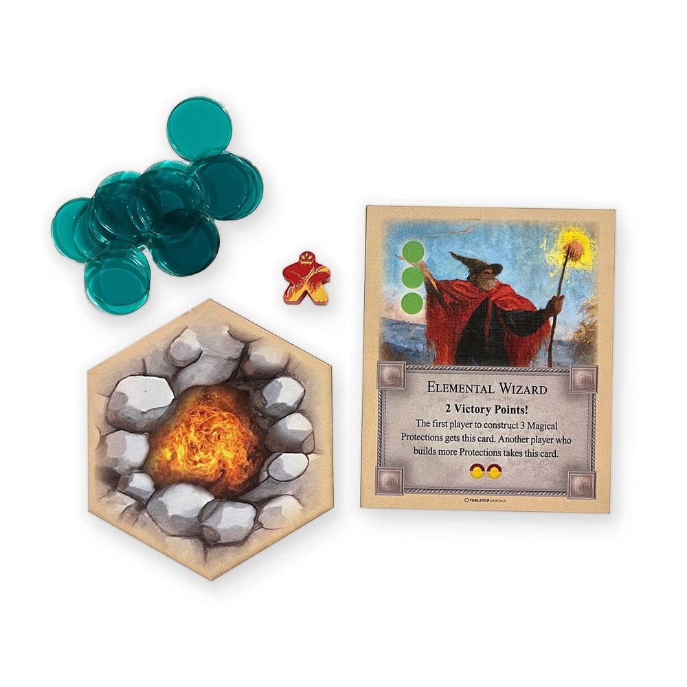 Jogo de tabuleiro de mesa Monthly Elemental Golem Scenario Catan