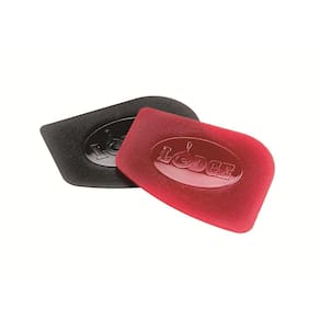 Pan Scrapers Lodge SCRAPERPK Durable, vermelho/preto, pacote com 2