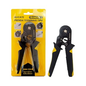 Alicate de Crimpagem para Terminais de Fio 0,25mm² a 10mm² Bomder